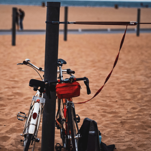 vélo à la plage